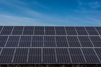 Low angle view of solar panel