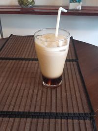 Close-up of coffee on table