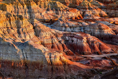 Rock formations on mountain