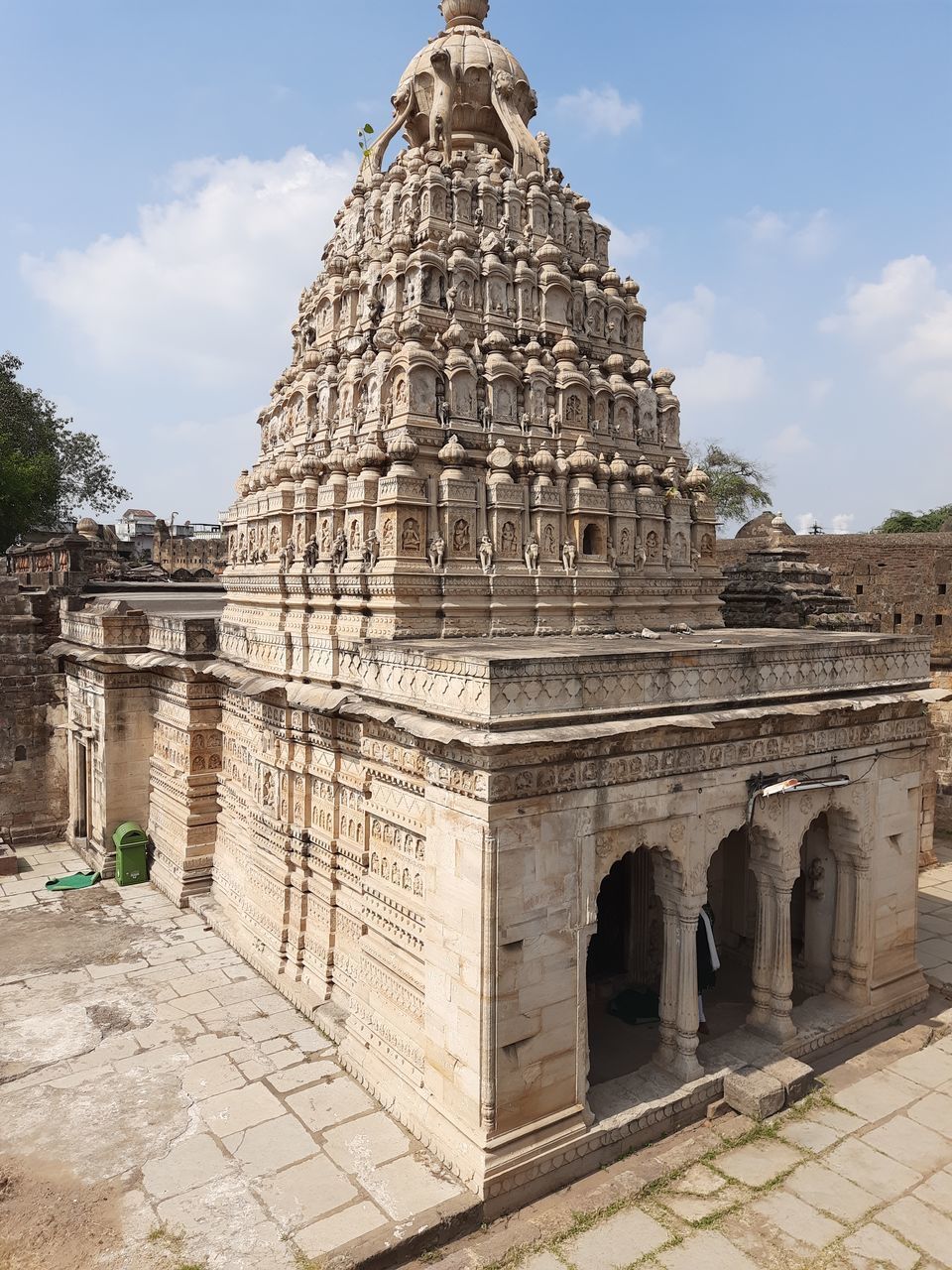 VIEW OF OLD TEMPLE AGAINST SKY