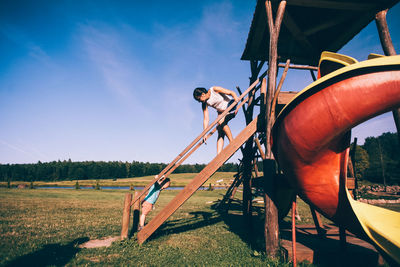 View of playground against sky