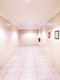 Empty corridor of building