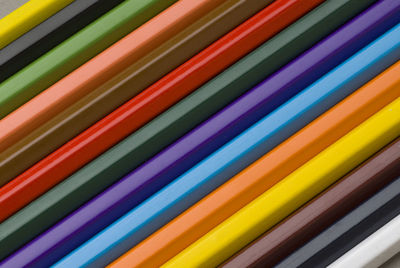 Full frame shot of multi colored pencils