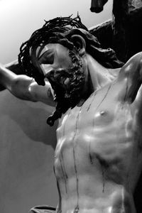 Low angle view of statue