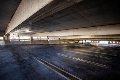 High angle view of escalator