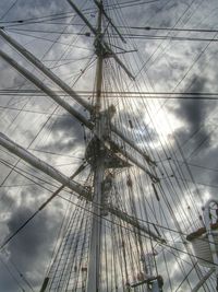 Low angle view of cloudy sky