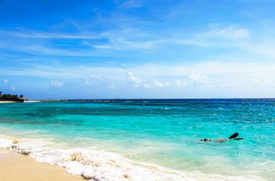 Scenic view of sea against sky