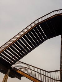 Low angle view of bridge against clear sky