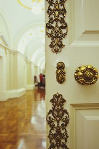 Close-up of ornate door