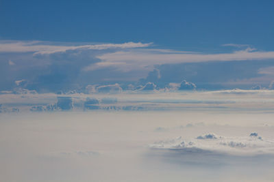 Aerial view of landscape against sky