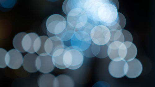 Defocused lights at night