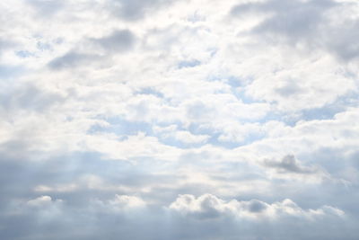 Low angle view of clouds in sky