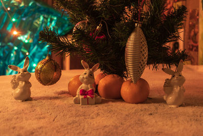 Close-up of christmas tree