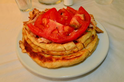 Close-up of food in plate