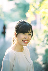 Portrait of a smiling young woman