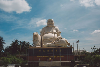Buddha statue against sky