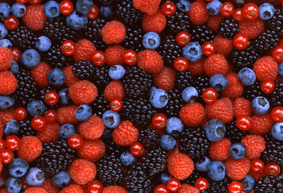 Full frame shot of berry fruits