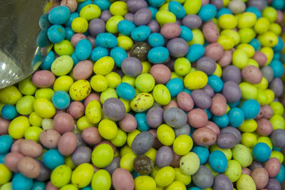 Full frame shot of multi colored candies