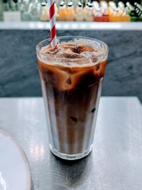 Close-up of coffee on table