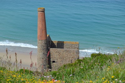 Historic building on beach