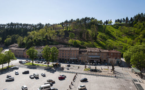 Urbino, city and world heritage site in the marche region of italy at sumemr