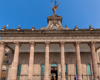 Low angle view of historical building