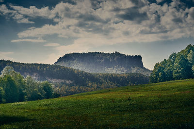 Scenic view of landscape against sky