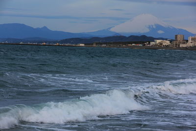 Scenic view of sea against sky