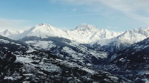 Scenic view of mountains