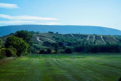 Scenic view of landscape against sky
