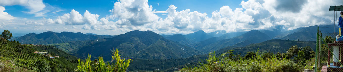 Panoramic view of landscape against sky