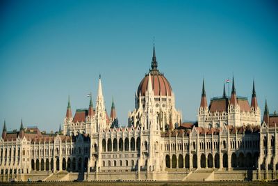 Parliament building against blue sky