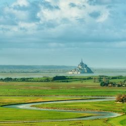 Scenic view of landscape against sky