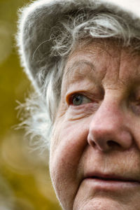 Close-up portrait of a young woman