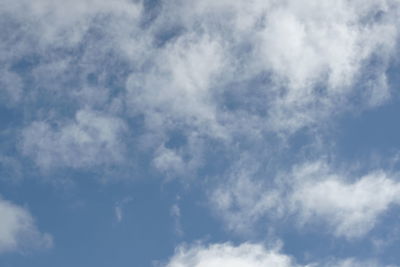 Low angle view of cloudy sky