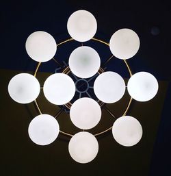 Close-up of pattern against black background
