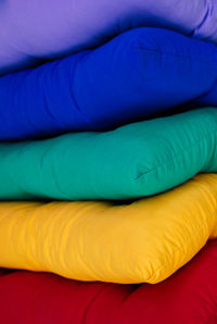 Full frame shot of multi colored pillows