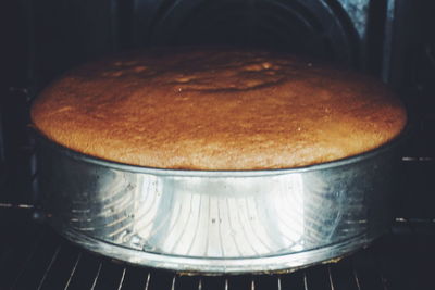 Close-up of cake on table