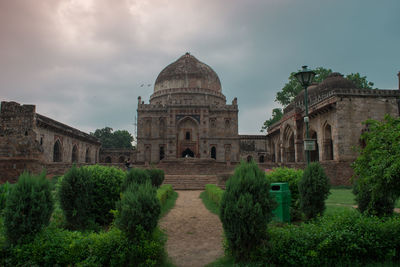 Panoramic view of historical building against sky