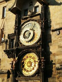 Low angle view of clock tower