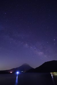 Scenic view of star field against star field