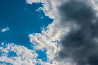 Low angle view of clouds in sky