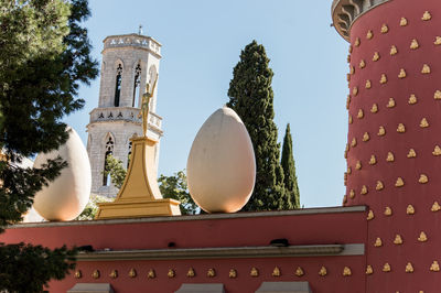 Low angle view of historic building against sky