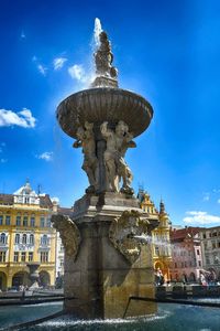 Low angle view of fountain