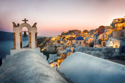 Sunset in oia, sadorini