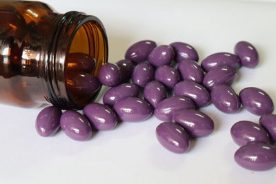 Close-up of candies on table