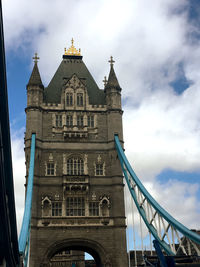 Low angle view of london bridge tower 