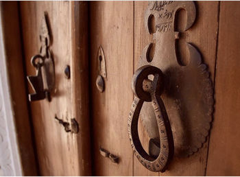 Close-up of door knocker