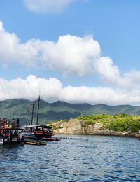 Scenic view of sea against sky