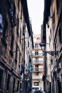 Low angle view of old buildings